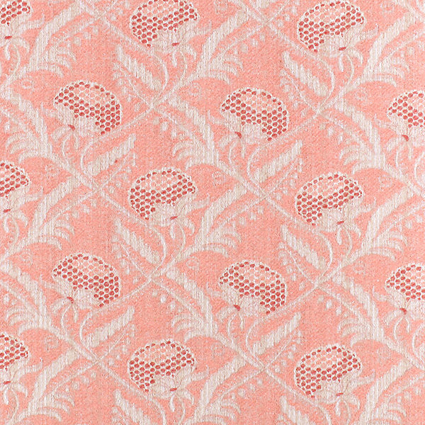 Boutonniere/Coral 14PG-002 by Old World Weavers Fabric MANOR SUITE 36% COTTON 35% LINEN 29% VISCOSE ITALY LIGHT DUTY Horizontal: 4.75" and Vertical: 4.5" 55" - Fabric Carolina -