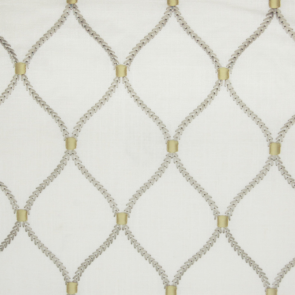 A9780 Smoke by Greenhouse Fabric 70% Rayon, 30% Linen With 100% Rayon Embroidery INDIA 9,000 </p><p>Repeat: 4.25" H, 6.25" V 52" - Fabric Carolina -