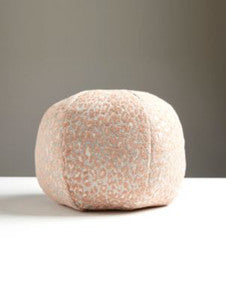 Scalamandre Pillows Leopard Pillow 12 Dia - Pink Sand