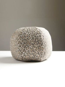 Scalamandre Pillows Leopard Pillow 12 Dia - Castle Gray