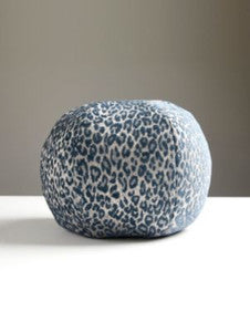 Scalamandre Pillows Leopard Pillow 12 Dia - Orion Blue