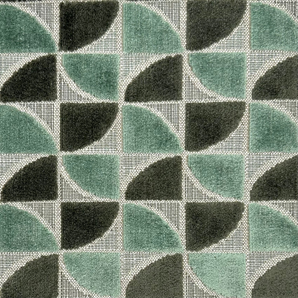 Pinwheel Jade by Europatex Fabric Pinwheel 56% Polyester, 44% Cotton 13.5" H, 3.5" V 54.00 inches - Fabric Carolina -
