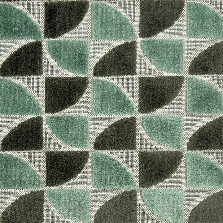 Pinwheel Jade by Europatex Fabric Pinwheel 56% Polyester, 44% Cotton 13.5" H, 3.5" V 54.00 inches - Fabric Carolina -