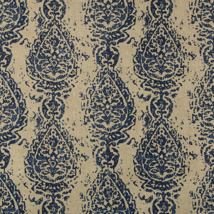 Abbess Paisley Azure by Kravet Design Fabric Kravet Design Fabric Abbess Paisley AzureFabric BARCLAY BUTERA SAGAMORE LINEN - 100% India </p><p>Repeat: H: 13.75, V: 12.5 53 - Fabric Carolina -