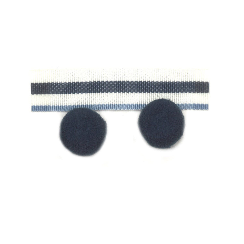 Abbott 3 Denim by Stout Trim Stout Trim Abbott 3 DenimTrim METROPOLITAN TRIM 74%ACR 17%SVI 9%POL CHINA </p><p>Repeat: H: 2.000, V: 0.000 1.75 in - Fabric Carolina -