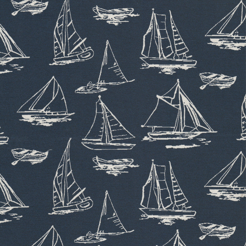 Aboard 1 Ink by Stout Fabric Stout Fabric Aboard 1 InkFabric Comfortable Living Moonstone/Sapphire 100%Pol China </p><p>Repeat: H: 29, V: 12.25 58 in - Fabric Carolina -