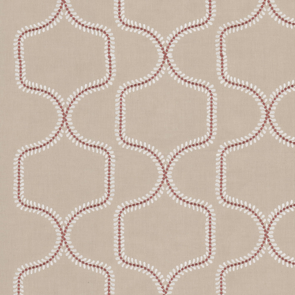 Abode 1 Flamingo by Stout Fabric Stout Fabric Abode 1 FlamingoFabric Comfortable Living Blossom/Sienna 100%Cot %Bemb India </p><p>Repeat: H: 6.5, V: 0 52 in - Fabric Carolina -