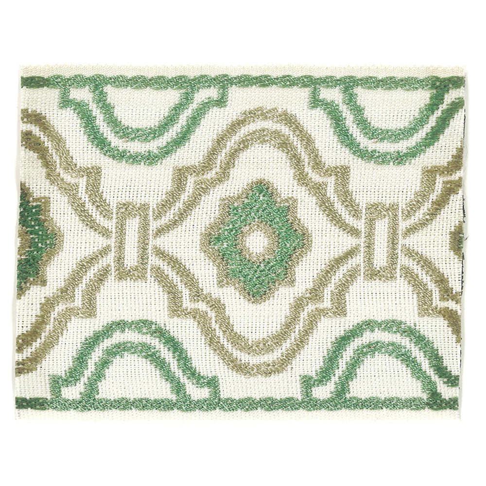 About 1 Seafoam by Stout Trim Insights Trim 51% Spun Viscose 49% Polyester CHINA Horizontal: 2.125 and Vertical: 0 3.38 in - Fabric Carolina -