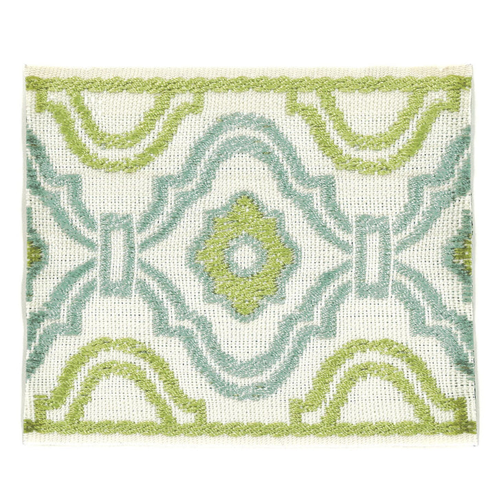 About 7 Springtime by Stout Designer Trim Insights Trim 51% Spun Viscose 49% Polyester CHINA Horizontal: 2.125 and Vertical: 0 3.38 in - Swanky Fabrics -