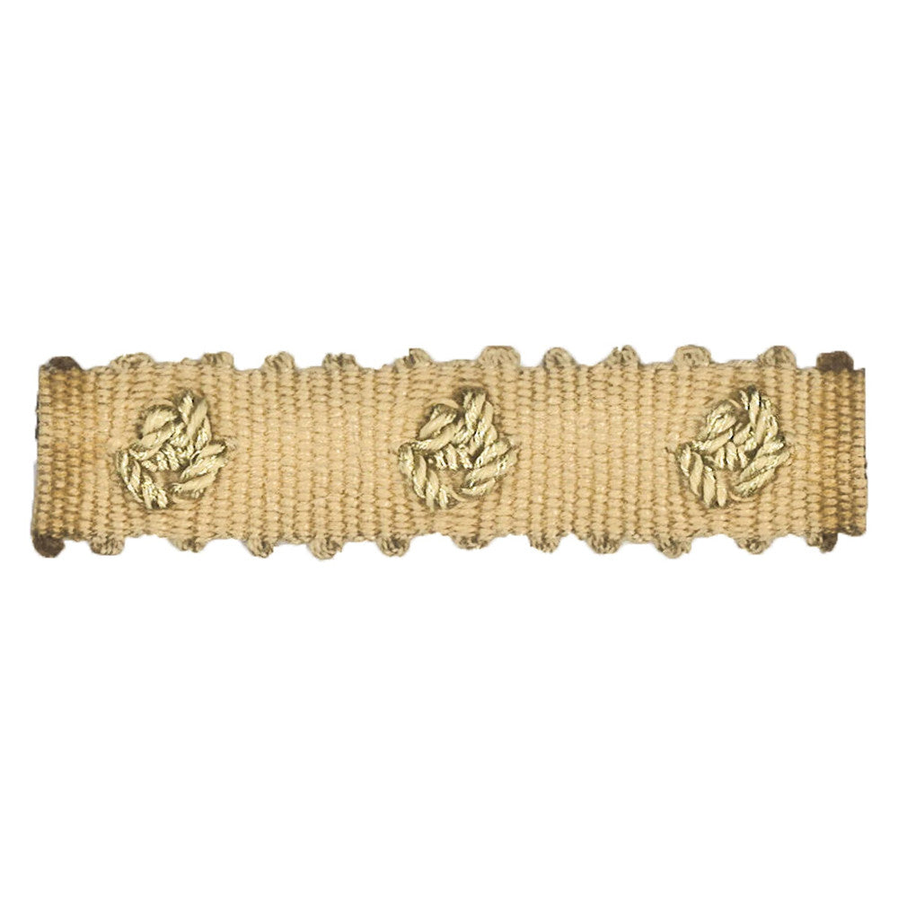 Abruzzi 3 Wheat by Stout Trim Stout Trim Abruzzi 3 WheatTrim MOONDUST TRIM CHINA </p><p>Repeat: H: 0.000, V: 0.000 0.88 in - Fabric Carolina -