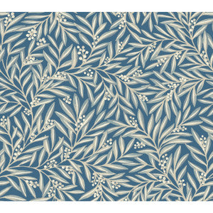 Rowan Dusty Blue Wallpaper by Ronald Redding