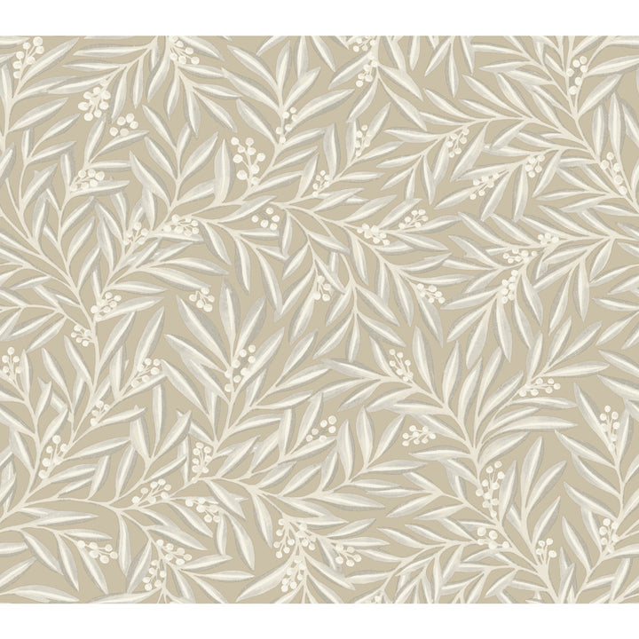 Rowan Neutral Wallpaper by Ronald Redding Arts and Crafts Covers about 60.8 square feet 27-in by 27-ft long roll Unpasted 24 - Fabric Carolina -