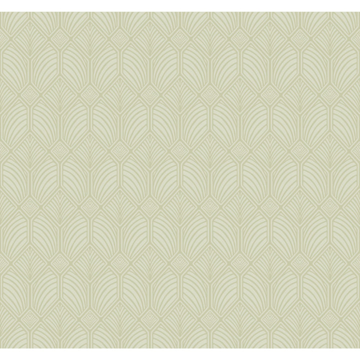 Craftsman Green Wallpaper by Ronald Redding Arts and Crafts Covers about 60.8 square feet 27-in by 27-ft long roll Unpasted 25.25 - Fabric Carolina -