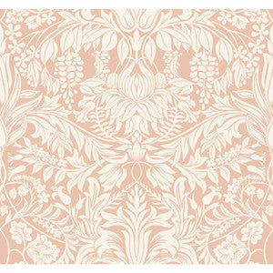 Lockwood Damask Blush Wallpaper by Ronald Redding