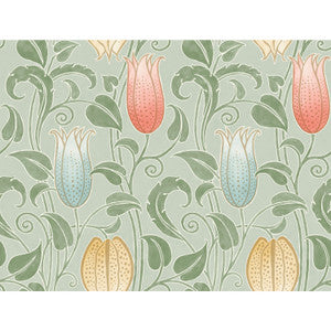 Canterbury Bells Sage Wallpaper by Ronald Redding