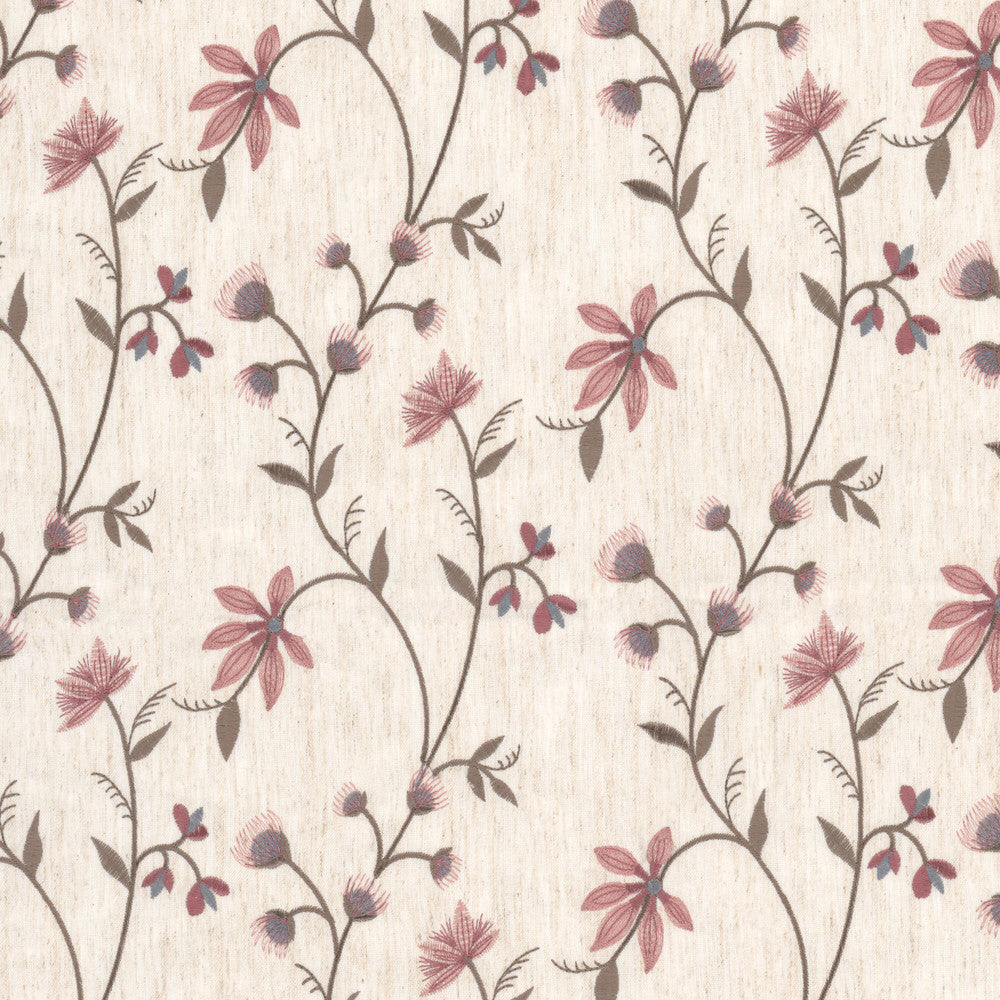 Acanthus 1 Raspberry by Stout Fabric Stout Fabric Acanthus 1 RaspberryFabric Comfortable Living Blossom/Sienna 65%Pol 19%Cot 8%Svi 8%Lin %Remb India </p><p>Repeat: H: 13.375, V: 12.375 52 in - Fabric Carolina -