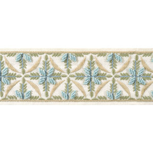 Leila Tape Aqua and Willow AE12341 by Thibaut Trim