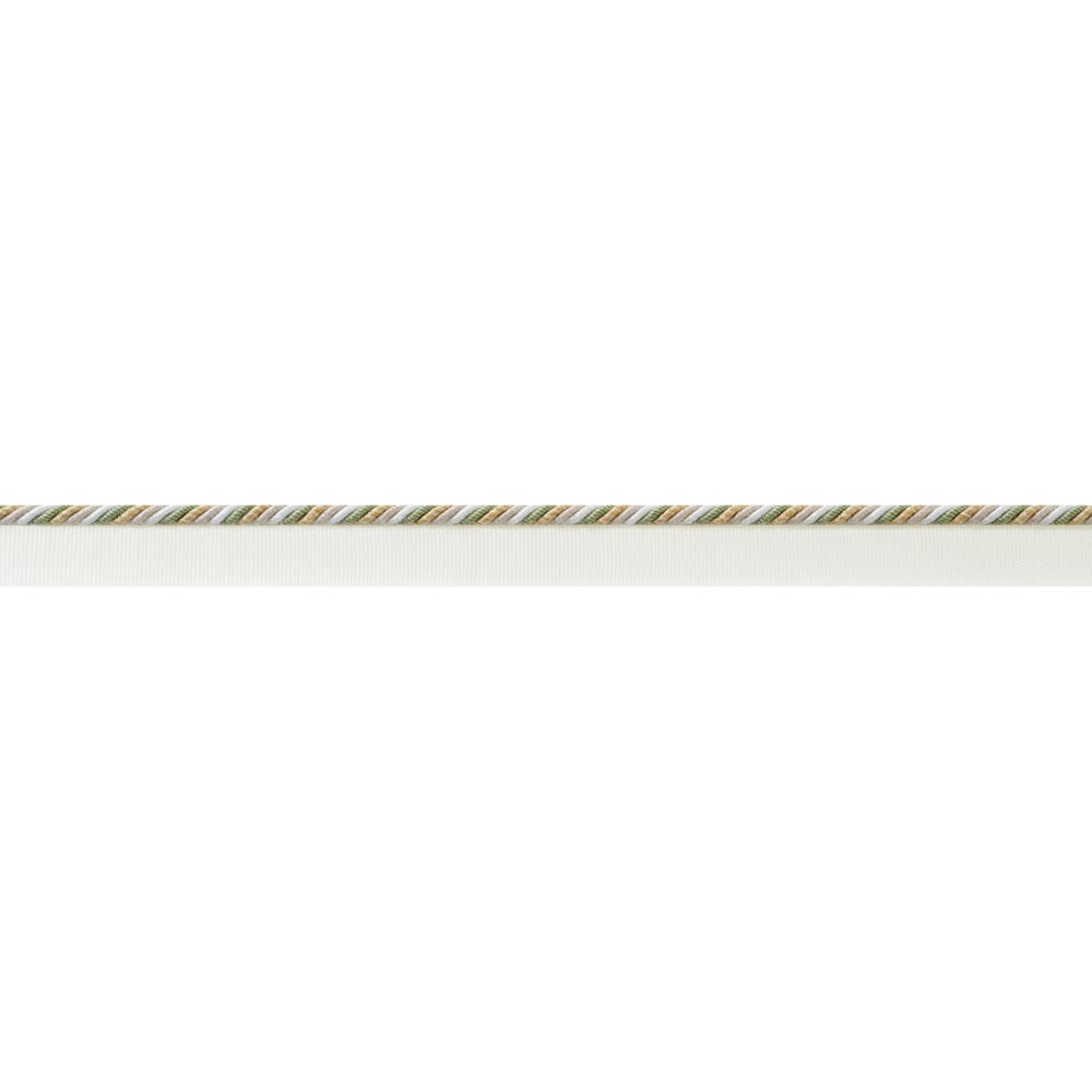 Maren Cord Willow and Soft Gold AE12346 by Thibaut Trim Thibaut Trim Maren Cord Willow and Soft Gold AE12346Trim ISLANDER 73% Polyester, 27% Cotton U.S.A </p><p>Repeat: H: , V: 0.62 in  (1.57 cm) - Fabric Carolina -
