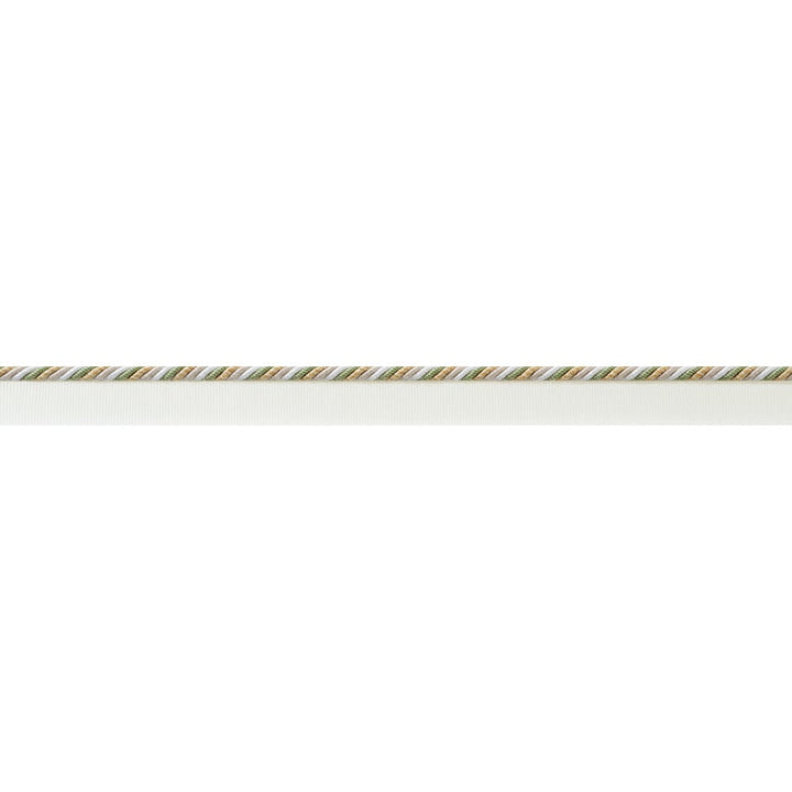 Maren Cord Willow and Soft Gold AE12346 by Thibaut Trim Thibaut Trim Maren Cord Willow and Soft Gold AE12346Trim ISLANDER 73% Polyester, 27% Cotton U.S.A </p><p>Repeat: H: , V: 0.62 in  (1.57 cm) - Fabric Carolina -