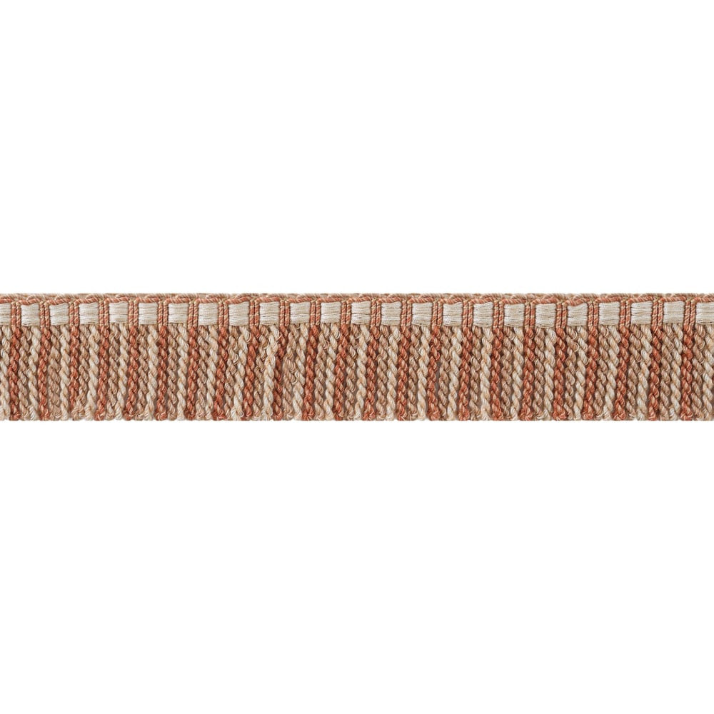 Esme Fringe Paprika and Nutmeg AE12356 by Thibaut Trim Thibaut Trim Esme Fringe Paprika and Nutmeg AE12356Trim ISLANDER 63% Polyester, 37% Cotton U.S.A </p><p>Repeat: H: , V: 1.5 in  (3.81 cm) - Fabric Carolina -