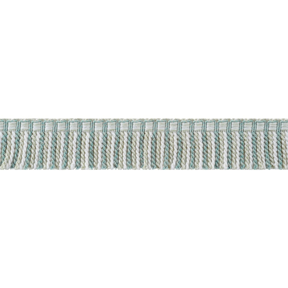 Esme Fringe Aqua and Willow AE12359 by Thibaut Trim Thibaut Trim Esme Fringe Aqua and Willow AE12359Trim ISLANDER 63% Polyester, 37% Cotton U.S.A </p><p>Repeat: H: , V: 1.5 in  (3.81 cm) - Fabric Carolina -