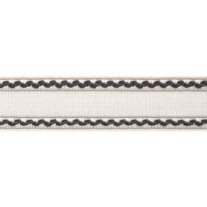 Gabrielle Tape Ebony and Stone AE12362 by Thibaut Trim