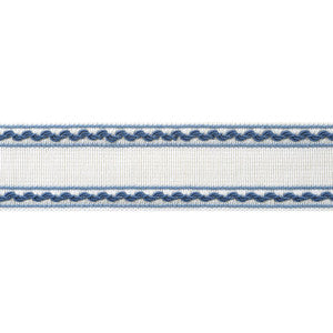 Gabrielle Tape French Blue and Sky AE12369 by Thibaut Trim