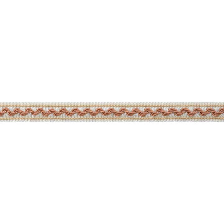Bree Tape Paprika and Soft Gold AE12372 by Thibaut Trim Thibaut Trim Bree Tape Paprika and Soft Gold AE12372Trim ISLANDER 96% Polyester, 4% Cotton U.S.A </p><p>Repeat: H: , V: 0.75 in  (1.91 cm) - Fabric Carolina -