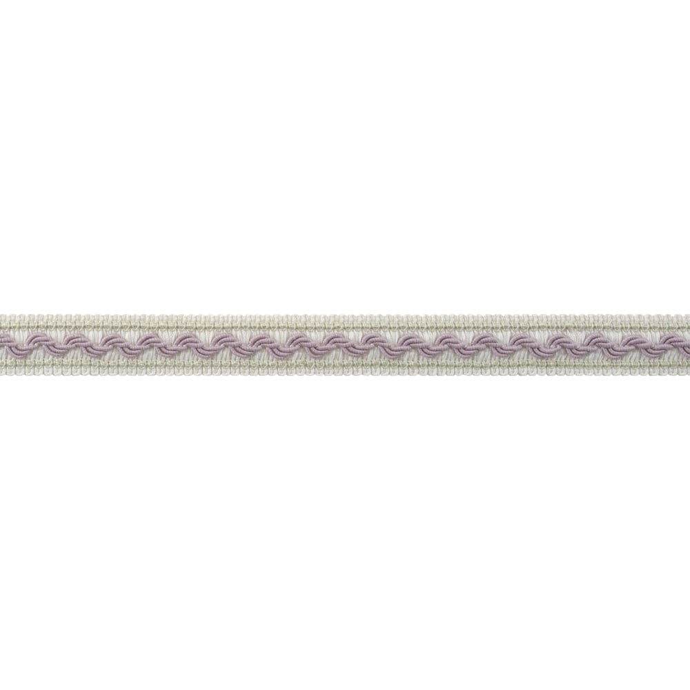 Bree Tape Lilac and Willow AE12374 by Thibaut Trim Thibaut Trim Bree Tape Lilac and Willow AE12374Trim ISLANDER 96% Polyester, 4% Cotton U.S.A </p><p>Repeat: H: , V: 0.75 in  (1.91 cm) - Fabric Carolina -