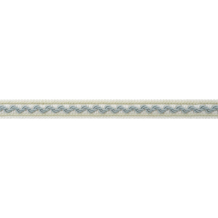 Bree Tape Aqua and Willow AE12375 by Thibaut Trim Thibaut Trim Bree Tape Aqua and Willow AE12375Trim ISLANDER 96% Polyester, 4% Cotton U.S.A </p><p>Repeat: H: , V: 0.75 in  (1.91 cm) - Fabric Carolina -