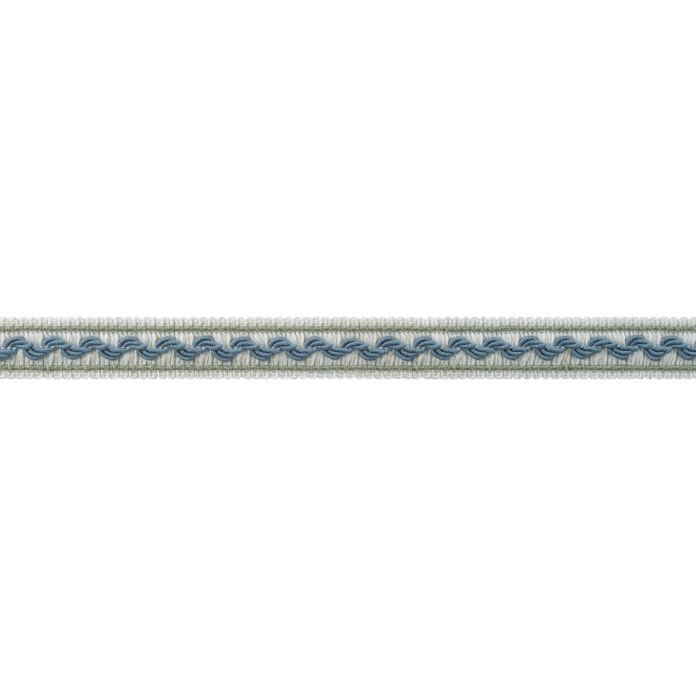 Bree Tape Mallard and Sage AE12376 by Thibaut Trim Thibaut Trim Bree Tape Mallard and Sage AE12376Trim ISLANDER 96% Polyester, 4% Cotton U.S.A </p><p>Repeat: H: , V: 0.75 in  (1.91 cm) - Fabric Carolina -