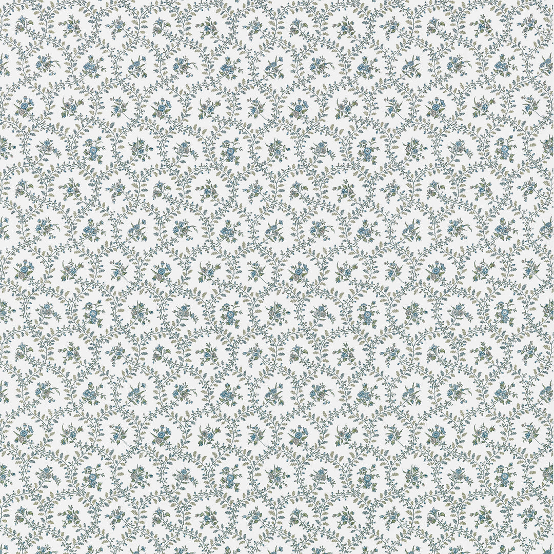 JULIETTE TRAIL - Blue and Green by Anna French Fabric