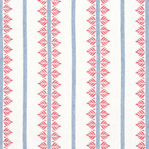 Fern Stripe Red and Blue AF15105 by Anna French Fabric
