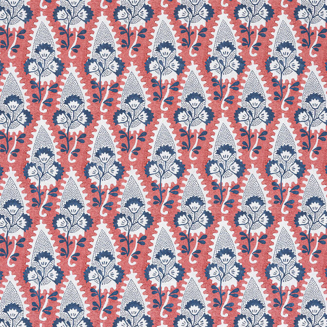 Cornwall Red and Blue AF15124 by Anna French Fabric Anna French Fabric Cornwall Red and Blue AF15124Fabric Antilles Fabric Book 100% Linen UNITED KINGDOM </p><p>Repeat: V: 8.5 54 - Fabric Carolina -