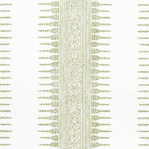 Javanese Stripe Green and White AF15136 by Anna French Fabric