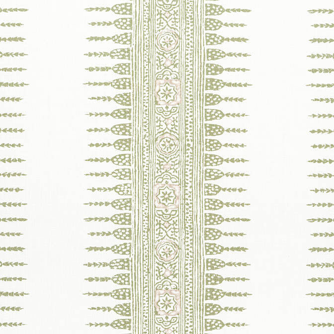 Javanese Stripe Green and White AF15136 by Anna French Fabric Anna French Fabric Javanese Stripe Green and White AF15136Fabric Antilles Fabric Book 60% Linen, 30% Cot, 10% Nylon THAILAND </p><p>Repeat: V: 16.5 54 - Fabric Carolina -