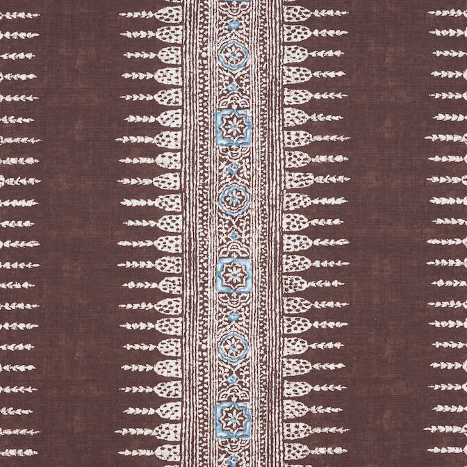 Javanese Stripe Brown AF15139 by Anna French Fabric Anna French Fabric Javanese Stripe Brown AF15139Fabric Antilles Fabric Book 60% Linen, 30% Cot, 10% Nylon THAILAND </p><p>Repeat: V: 16.5 54 - Fabric Carolina -