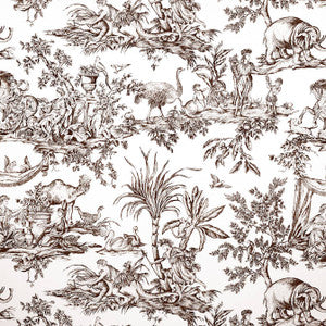 Antilles Toile Brown AF15169 by Anna French Fabric