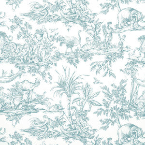 Antilles Toile Spa Blue AF15170 by Anna French Fabric