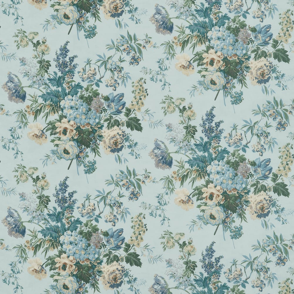Garden Club Blue AF16134 by Thibaut Fabric Thibaut Fabric Garden Club Blue AF16134Fabric ISLANDER U.S.A </p><p>Repeat: H: 54 in (137.16 cm), V: 24.75 (62.87 cm) 54 in  (137.16 cm) - Fabric Carolina -