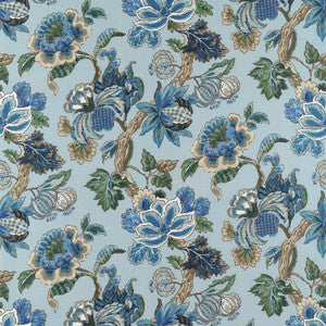 Stockbridge Blue AF16138 by Thibaut Fabric