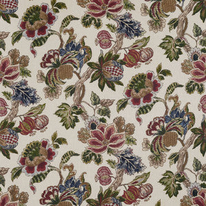 Stockbridge Apricot and Slate AF16139 by Thibaut Fabric