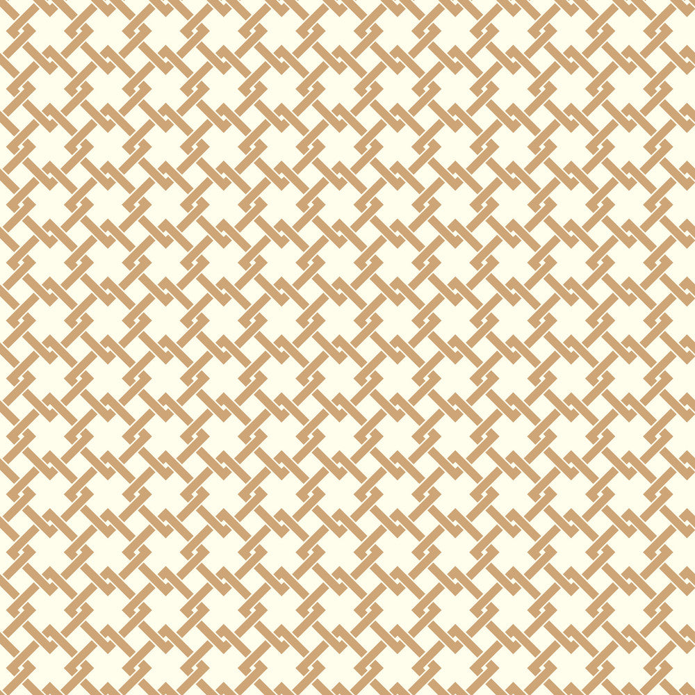 Unison Gold & White Wallpaper by Ashford House Ashford Toiles Covers about 56.4 square feet 20.5-in by 33-ft long roll Prepasted 1.75 - Fabric Carolina -