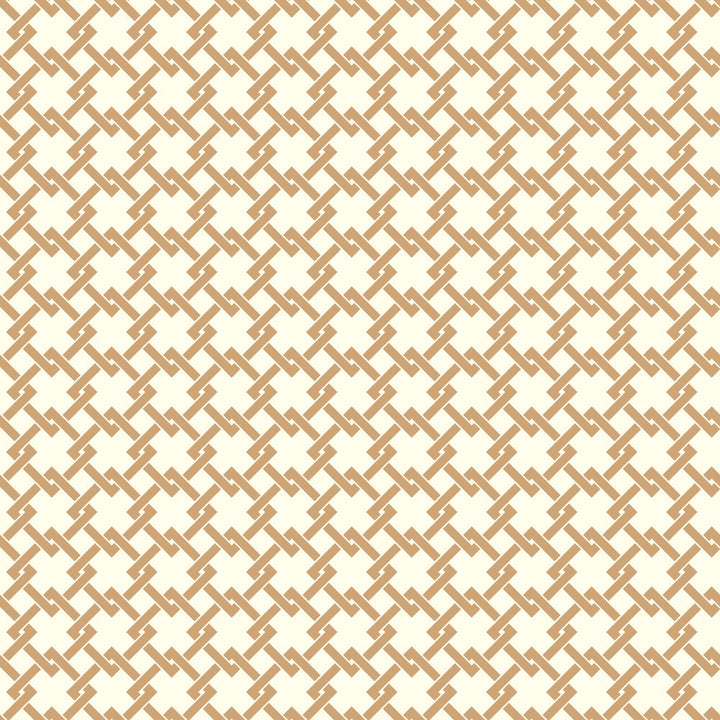 Unison Gold & White Wallpaper by Ashford House Ashford Toiles Covers about 56.4 square feet 20.5-in by 33-ft long roll Prepasted 1.75 - Fabric Carolina -