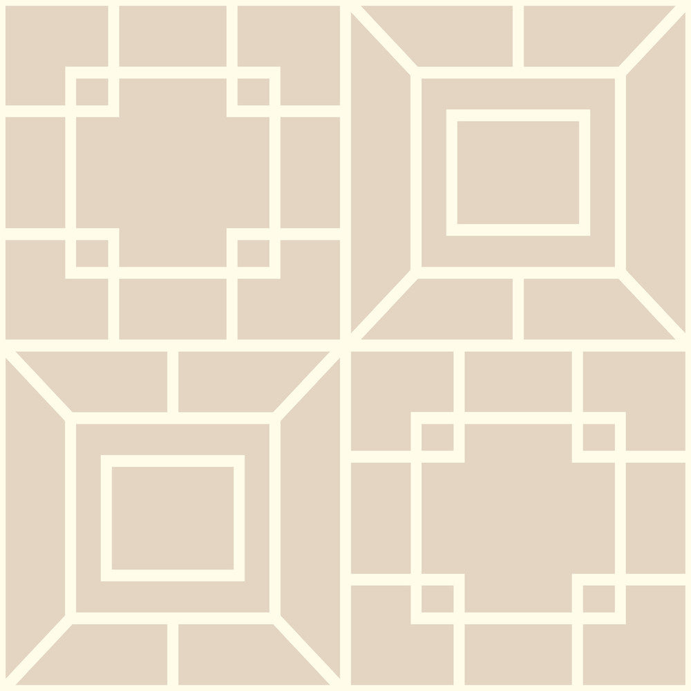 Theorem White & Grey Wallpaper by Ashford House Ashford Toiles Covers about 56.4 square feet 20.5-in by 33-ft long roll Prepasted 20.5 - Fabric Carolina -
