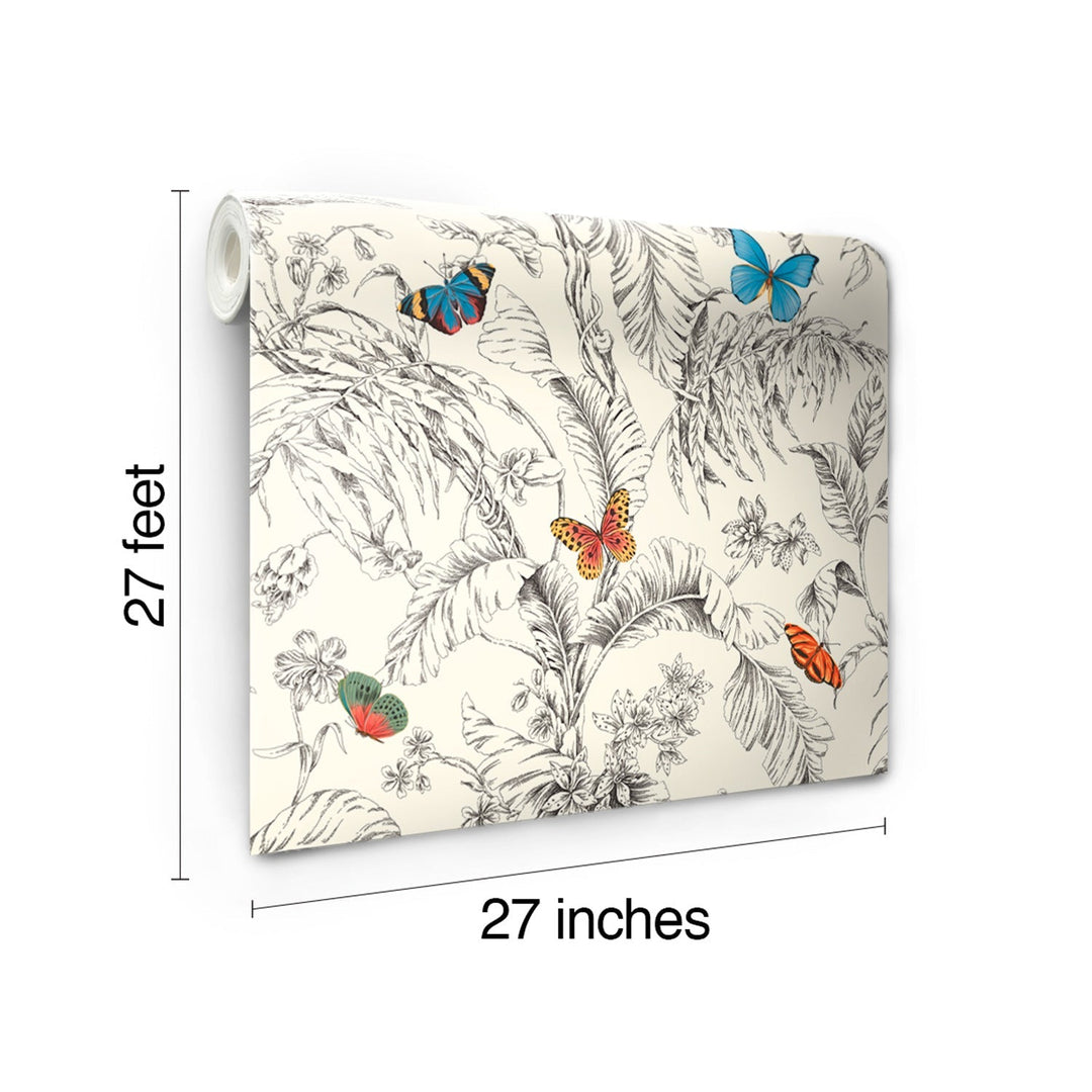 Papillon Primary Wallpaper by York Wallcoverings Designer