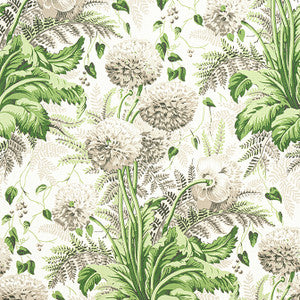 Dahlia Spring on White AF24538 by Anna French Fabric