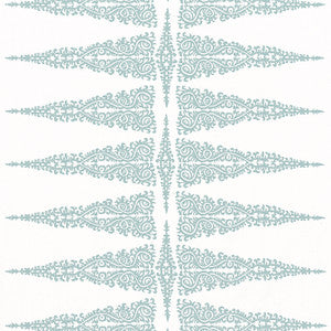 Ellery Stripe Robin's Egg on White AF24544 by Anna French Fabric