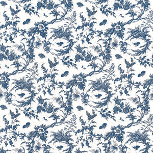Newlands Toile Blue AF57837 By Anna French Fabric