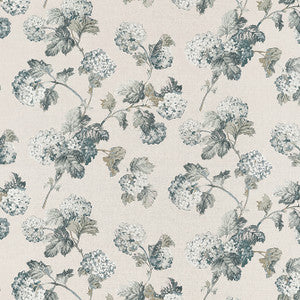 Sussex Hydrangea Slate and Linen AF57847 by Anna French Fabric